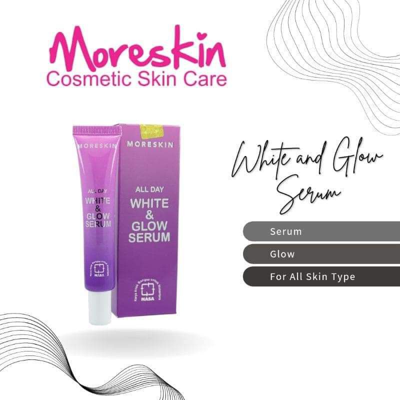 moreskin serum white and glow/moreskin serum/serum moreskin/serum wajah/serum nasa