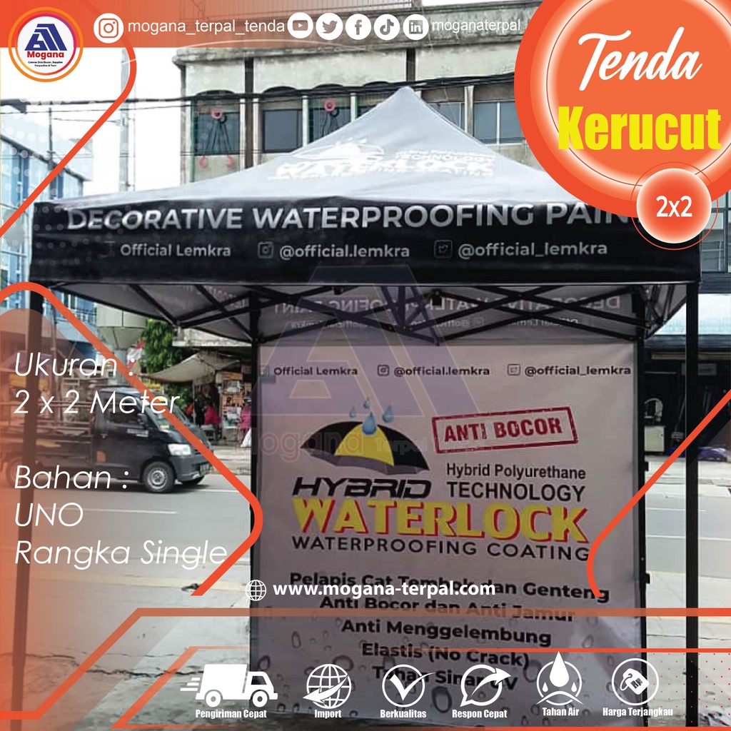 Tenda Kerucut Ukuran 2x2 Meter