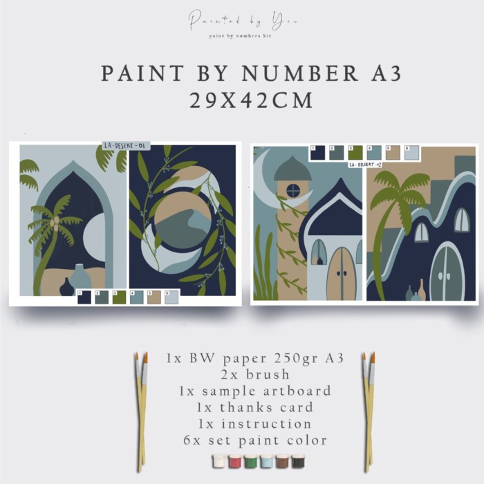 

Spesial Paint By Numbers A3 Dessert Series Berkualitas