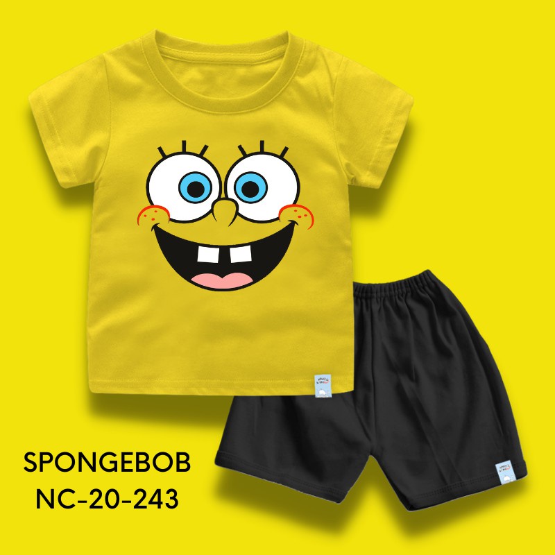 Baju Spongebob Anak Kaos Spongebob Anak Setelan Bayi Dan Anak Spongebob Bahan Katun Combed 30s