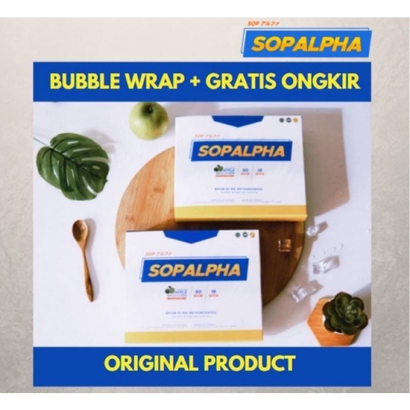 SOPALPHA 2 BOX (36 sachet). BIOBOOST OFFICIAL ORIGINAL 100% READYSTOCK BPOM HALAL IMUN GULA DARAH JA