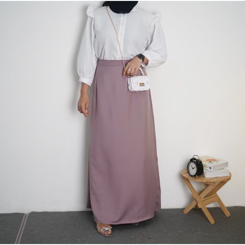 GFS GAMAR SHAKILA PLAIN A LINE SKIRT