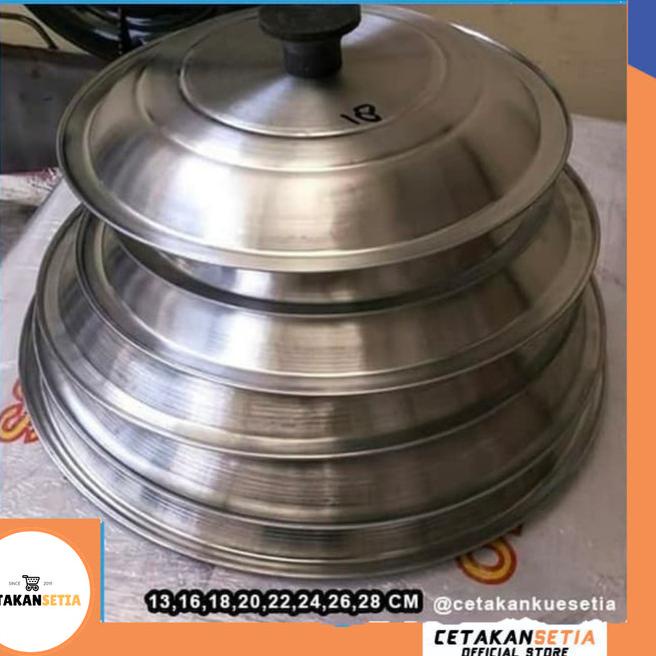 ' Tutup Loyang 24 CM Martabak Manis Alumunium Terbaruー