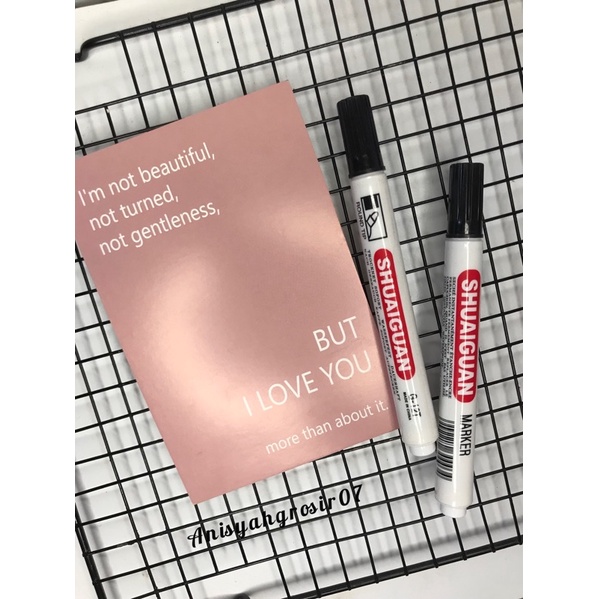 

(Satuan) Spidol besar permanent Shuaiguan/ Spidol besar hitam Shuaiguan round tip