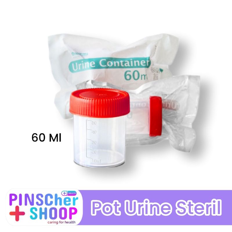 POT URINE CONTAINER 60 ML STERILE SATUAN