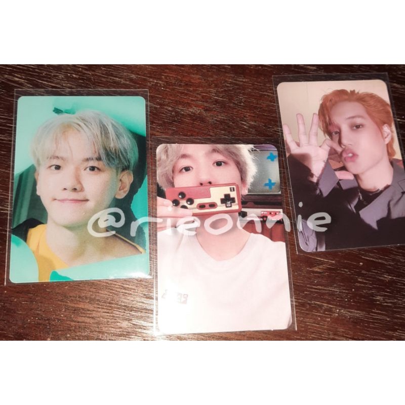 EXO OFFICIAL PHOTOCARD // Baekhyun Whippin Bene Japan, Baekhyun City Light Day ver., Kai Pb1 DFTF