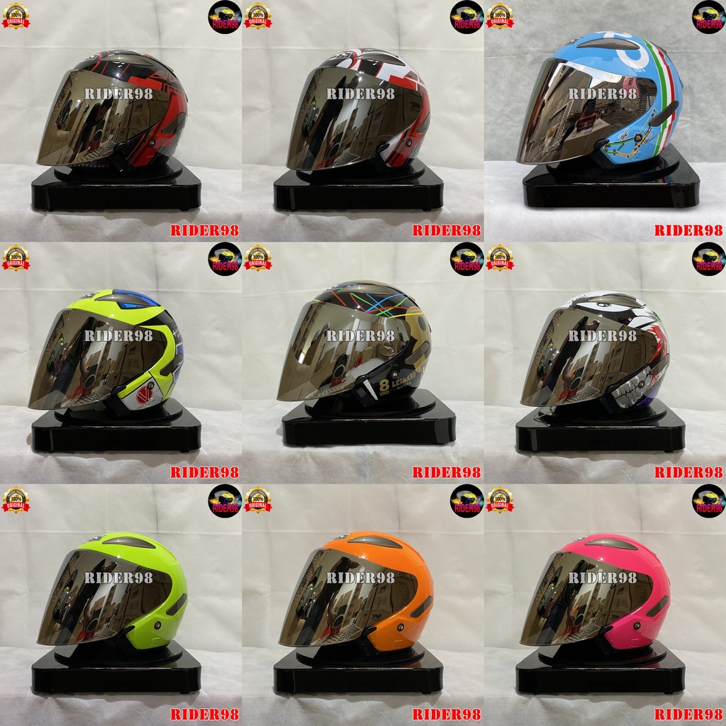 Jual Helm Sepeda Motor Half Face Vrc Alv Original Helem Pria Wanita