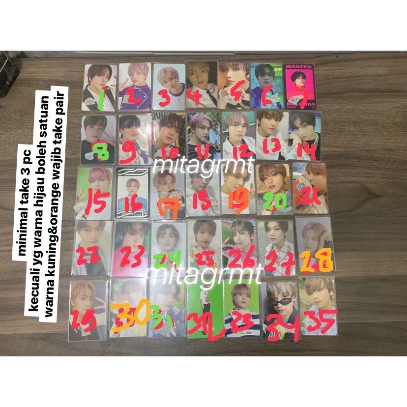 Photocard Haechan PC NCT dream 127 hello future hot sauce favorite sticker glitch mode universe jewe