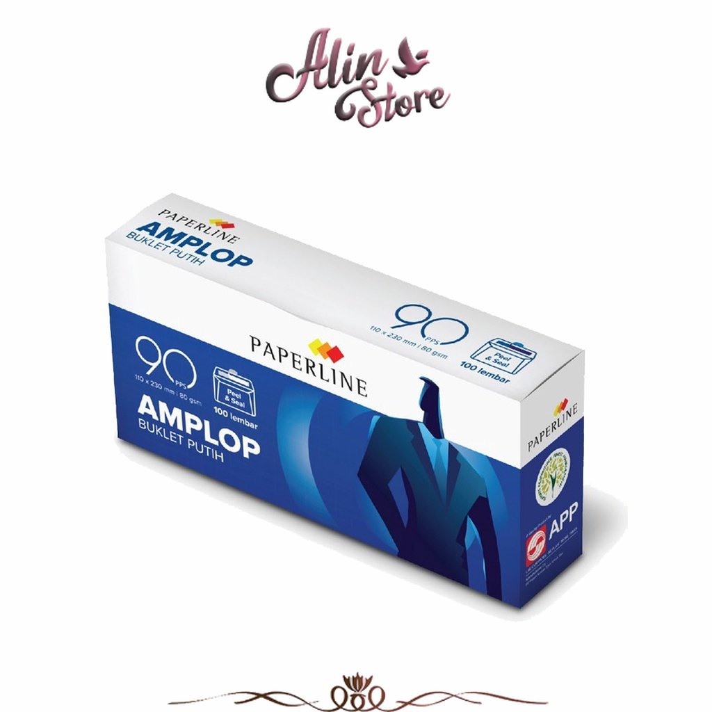 

Amplop Putih Polos Perekat isi 100 Lembar EV - 90 Paperline