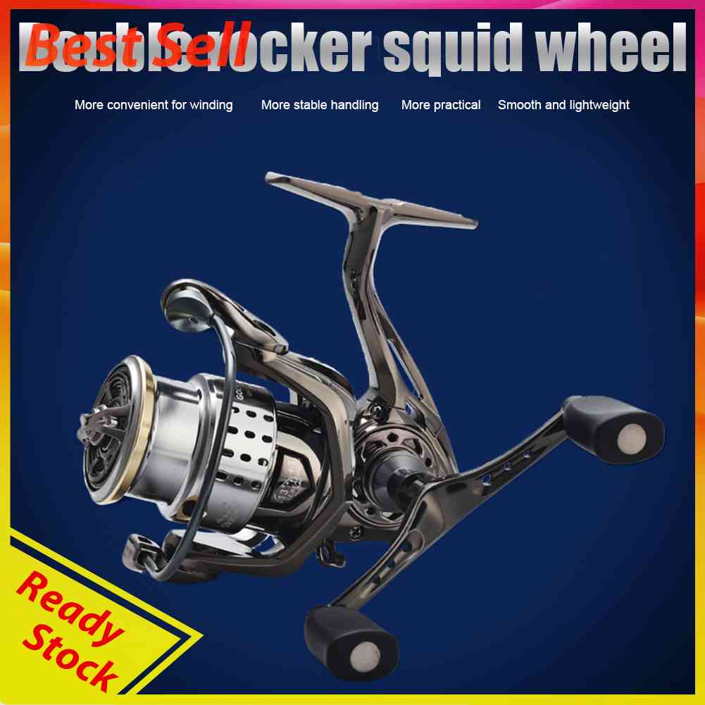 Reel Pancing Portable Tahan Lama Dengan Handle Halus