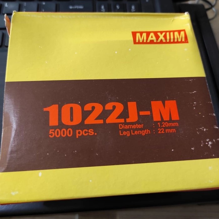 

Maxiim Isi Staples 1022J Nail gun staple 1022 isi 5000 pcs / 1 box