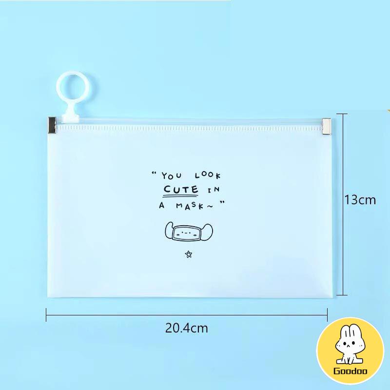 Tempat Penyimpanan Masker Resleting/Dompet Masker Tas Pouch Storage Zipper -Doo