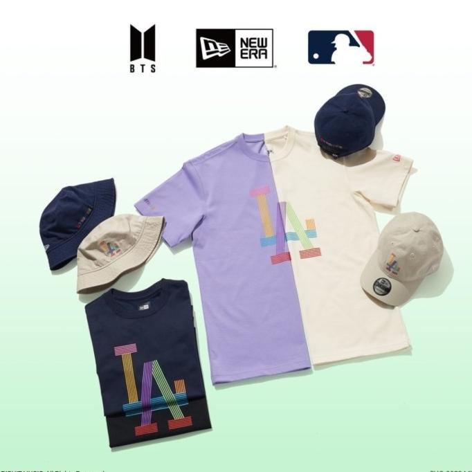 KEKINIAN PO DP OFFICIAL BTS NEW ERA MLB BUTTER BLACK SWAN DYNAMITE TSHIRT