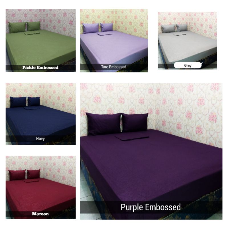 sprei polos emboss ukur 200x200