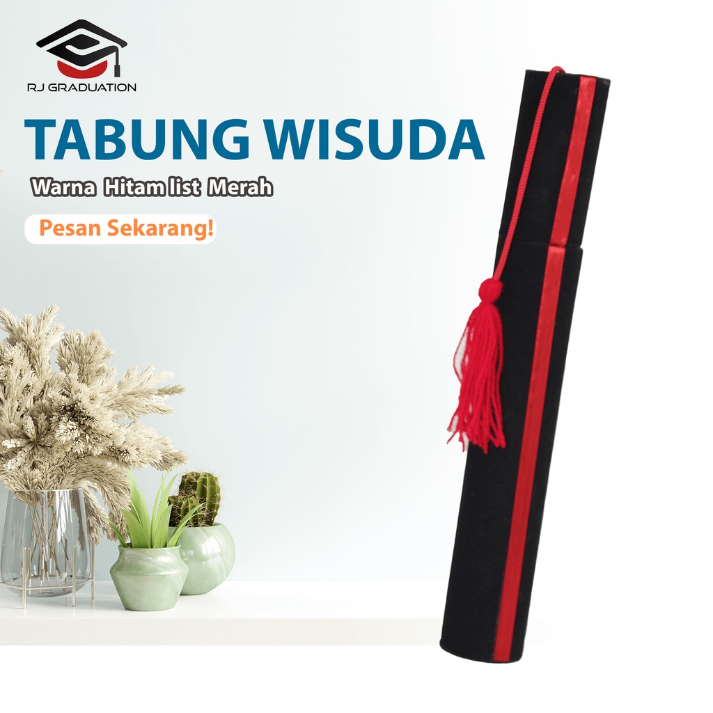 Tabung Wisuda Atribut Perlengkapan Toga Tempat Ijazah Sarjana Kelulusan RJLINEN