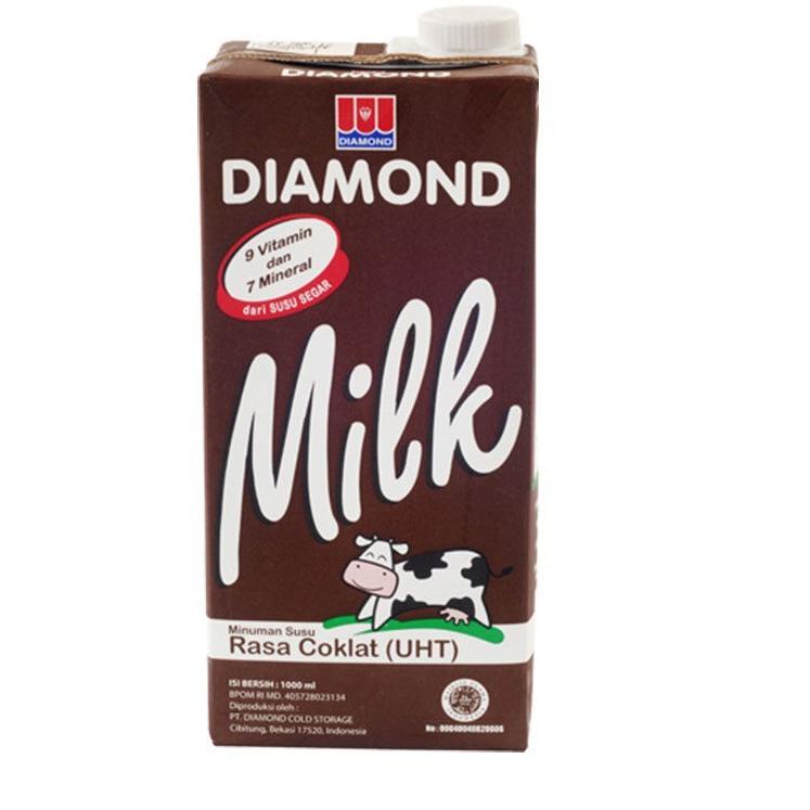 

Lagi Bagus--Susu Diamond UHT 1 Liter / Diamond Milk Full Cream / Cokelat