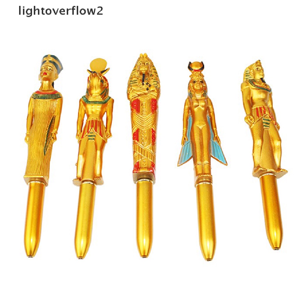 (lightoverflow2) Pulpen Tinta Biru Model Pharaoh Mesir Mumi