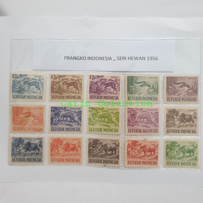 

Unik Perangko Indonesia Set Seri Hewan Tahun 1956 Kondisi Baru / Mint Berkualitas