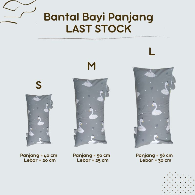 (LAST STOCK ITEM) Bantal Bayi Panjang / Bantal Panjang Bayi / (BANTAL + SARUNG)