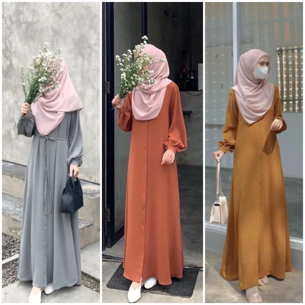 Countia Gamis // Zalina Gamis Cringkel Airflow Full Kancing