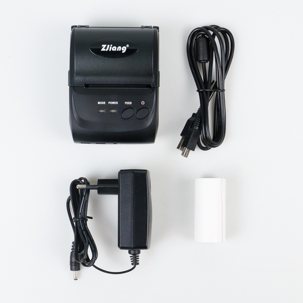 Zjiang Printer Resep Thermal Bluetooth - ZJ-5802DD - Black