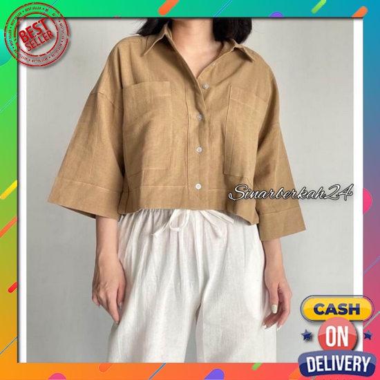 Cod Lengan Panjang Crop Blaster Zebra Rib / Fashion Wanita Kekinian Terlaris / Baju Wanita Termurah 