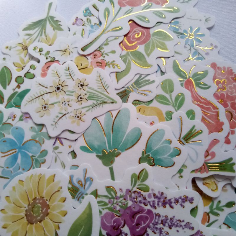 

Stiker Jurnal Washi Gold Foil - for Journaling Bujo Scrapbook Craft