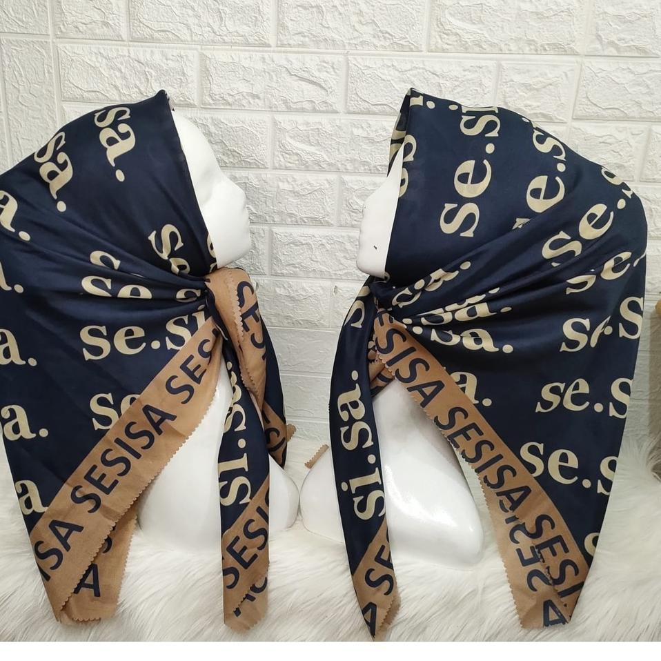 "HU.22Oc22ν" ORIGINAL FDN] Kerudung Voal Motif Premium , Jilbab Segiempat Art , Hijab Square Part 6