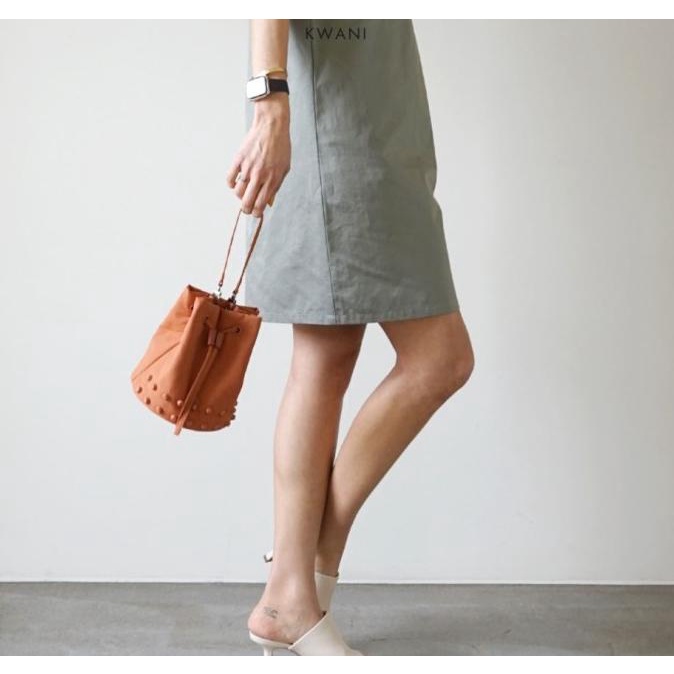 Kwani 3 Ways Studs Bucket Bag