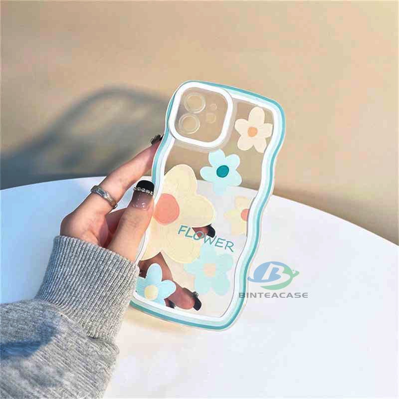 Case Bahan TPU Motif Bunga Besar Untuk iPhone 14 14 Pro MAX 11 Pro 11 Pro MAX 12 12 Pro 12 Pro MAX 13 Pro MAX X XR XS MAX 6 6S 7 8 Plus