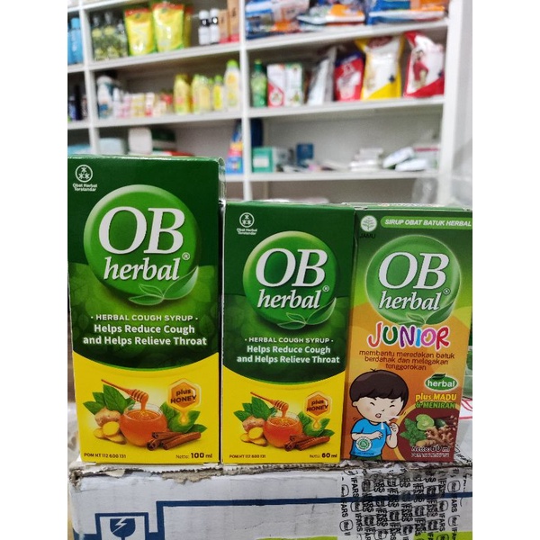 OB herbal plus honey meniran dewasa junior obat batuk cair 60ml 100ml