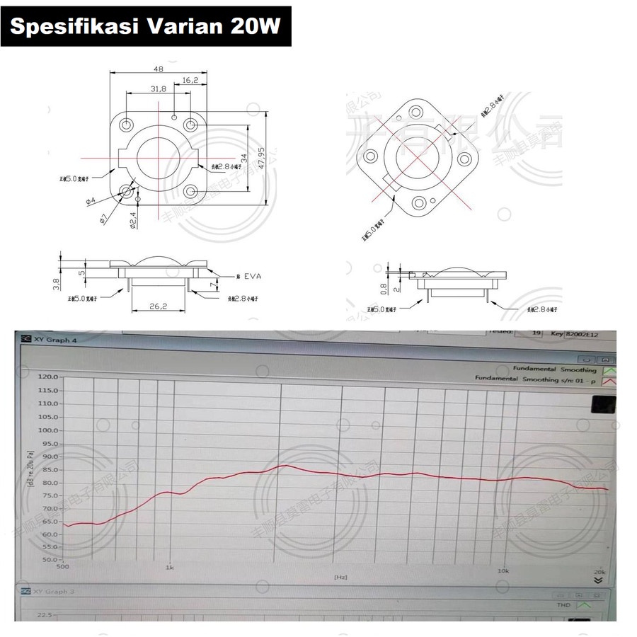 Speaker Tweeter HiFi Fever High Quality Sound Clear Suara Treble Halus