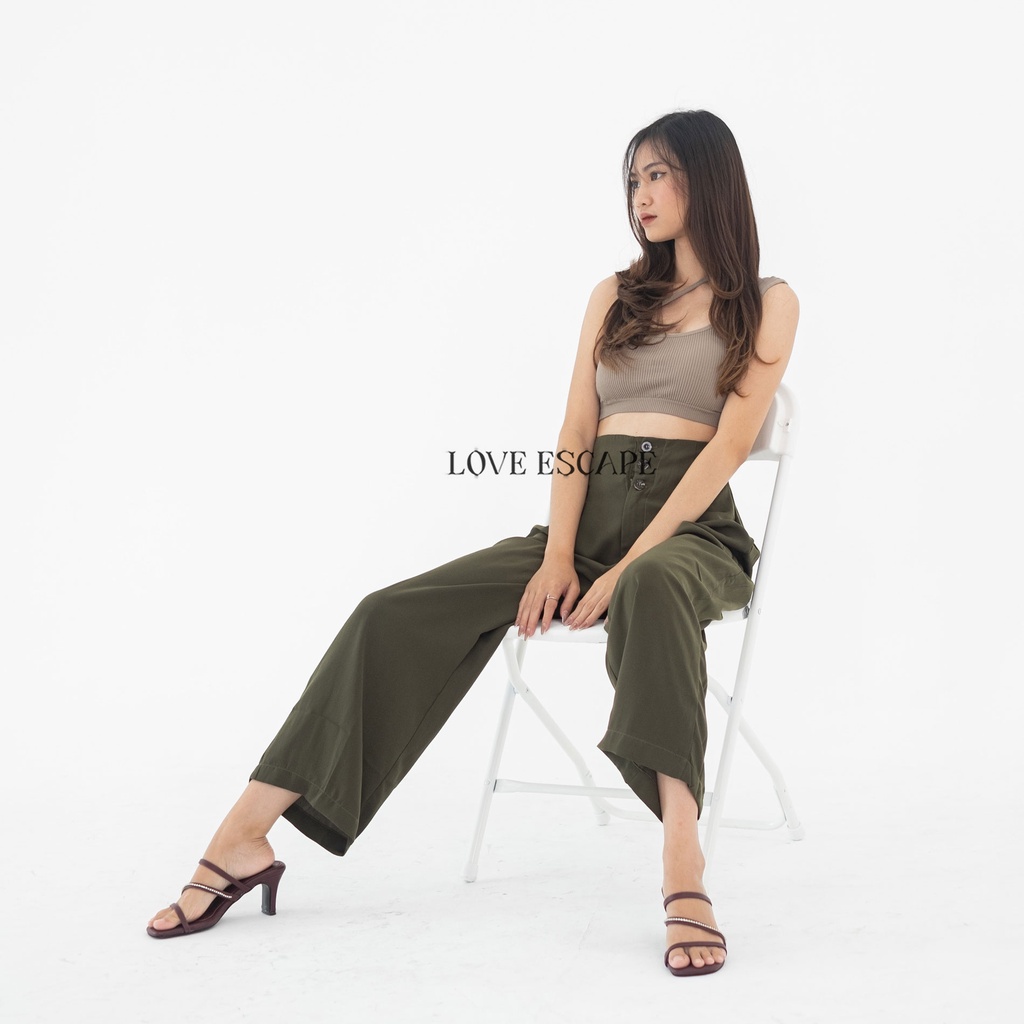 LOVE ESCAPE Celana Kulot/ Celana Kulot Nyaman/Celana Kerja Wanita/Celana Panjang Wanita/Yoora Culott