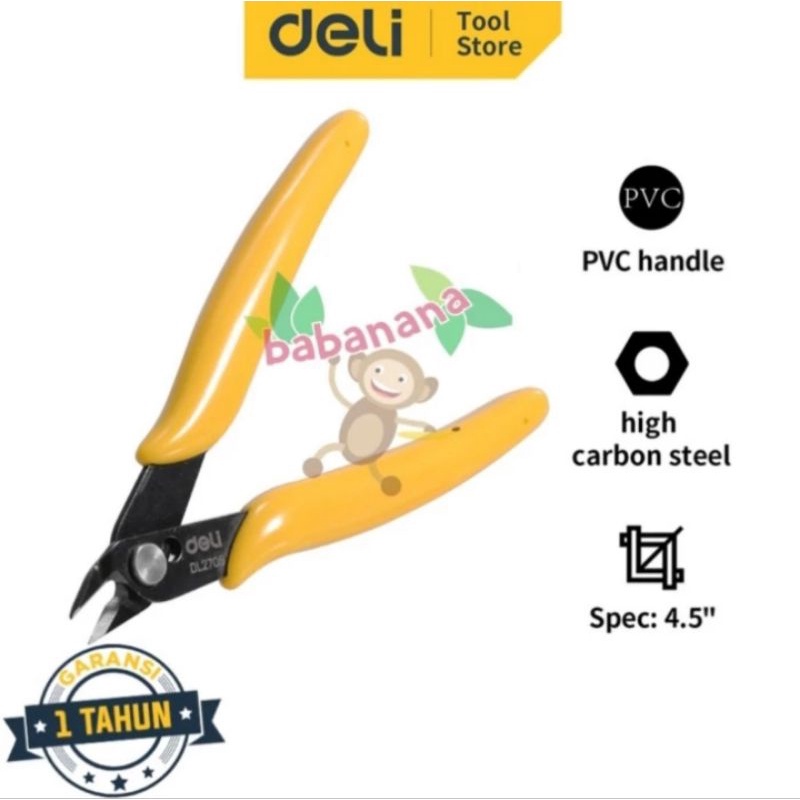 Deli DL2705 tang potong mini gundam tamiya kabel cutting pliers hobi