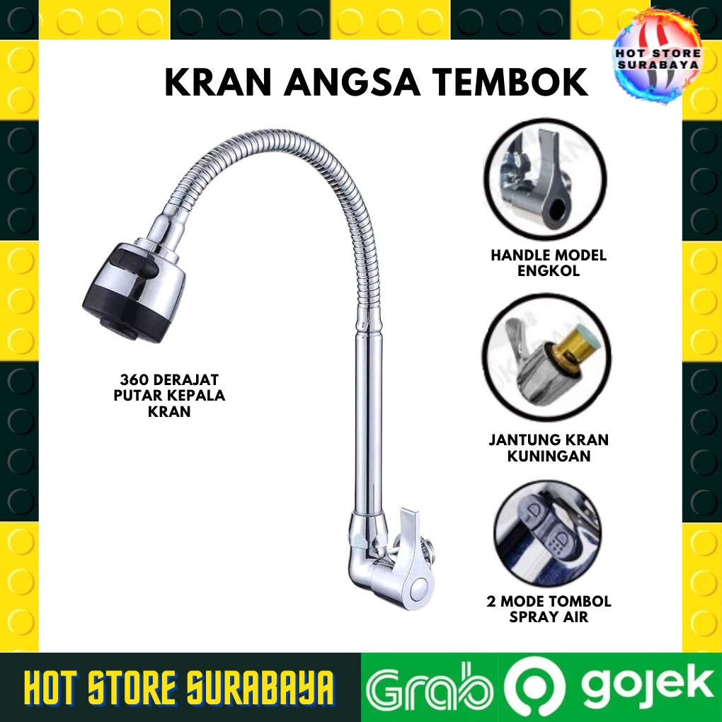 TERMURAH Kran Angsa Fleksibel Kepala On Off Cuci Piring Keran Sink Stainless Stanlis Dapur Grosir Kran Angsa Fleksibel Kepala On Off Cuci Piring Keran Sink Stainless Stanlis Dapur Grosir / Kran Angsa Dapur Fleksibel / Flexible - 1/2 Inch BERKUALITAS