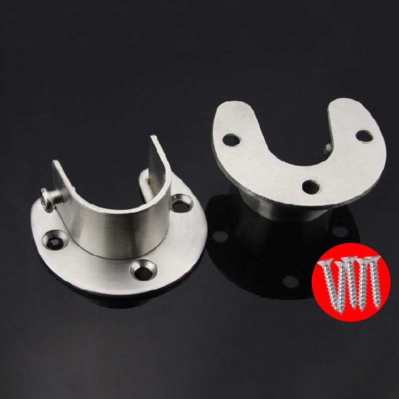 【1 Pasang】Bracket Topi Untuk Pipa Stainless/Flange Fitting Pipa/Cap Bracket For Stainless Pipe