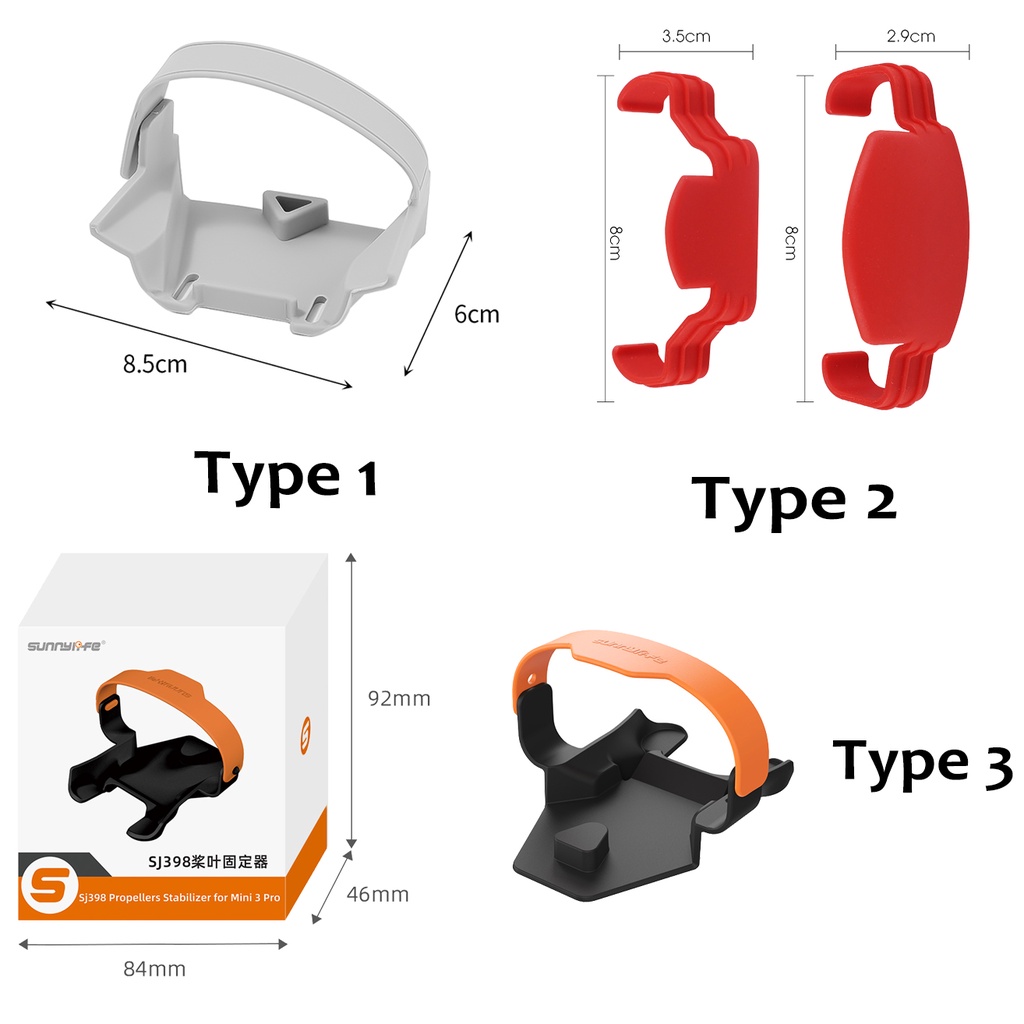 1 Set Holder Pelindung Baling-Baling Bahan Silikon Untuk Drone DJI Mini 3 Pro