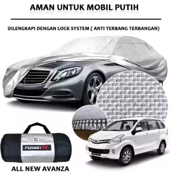 Cover Mobil Putih AVANZA 2019 Waterproof / Sarung Mobil Putih AVANZA
