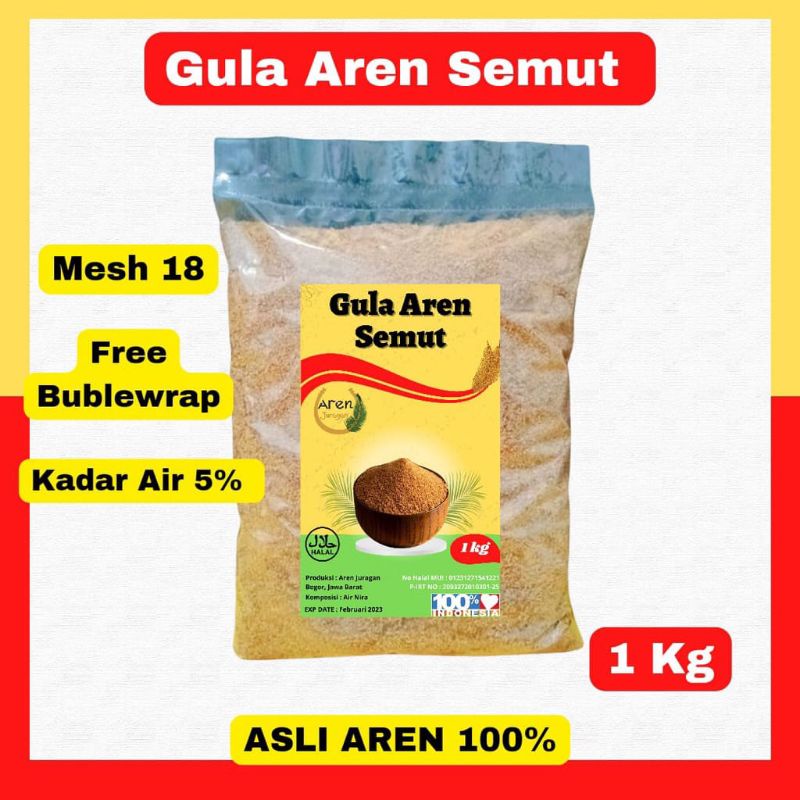 

Gula Aren Semut Organik 1 kg Gula Bubuk Gula Aren Asli Palm Sugar Premium