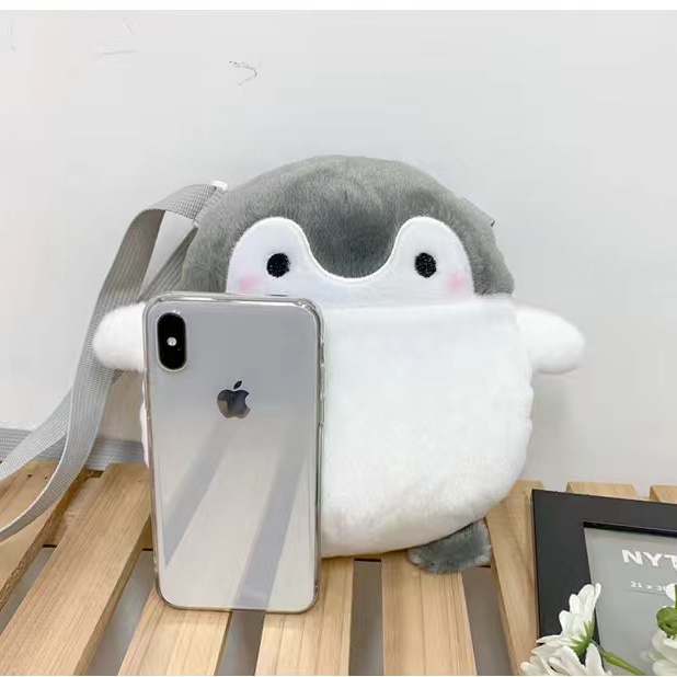 cod☜☞ready Tas Selempang Ransel Wanita Fashion Motif Kartun Karakter Hewan pinguin Anak &amp; Dewasa lagilaku