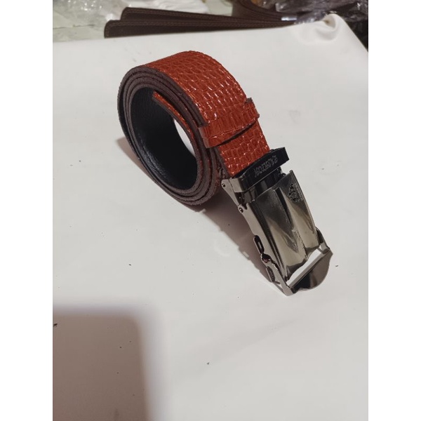 ikat pinggang model gesper angkat tali motif cordil/ buaya