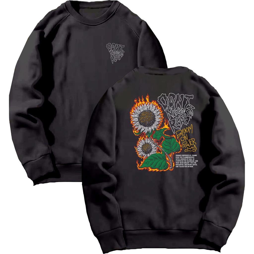 SWEATER OBLONG PRIA//CREWNECK BAHAN KATTON BERBULU HALUS