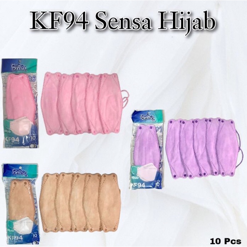 MASKER KF94 HIJAB MIX WARNA 4PLY / MASKER MURAH HEADLOOP KF 94