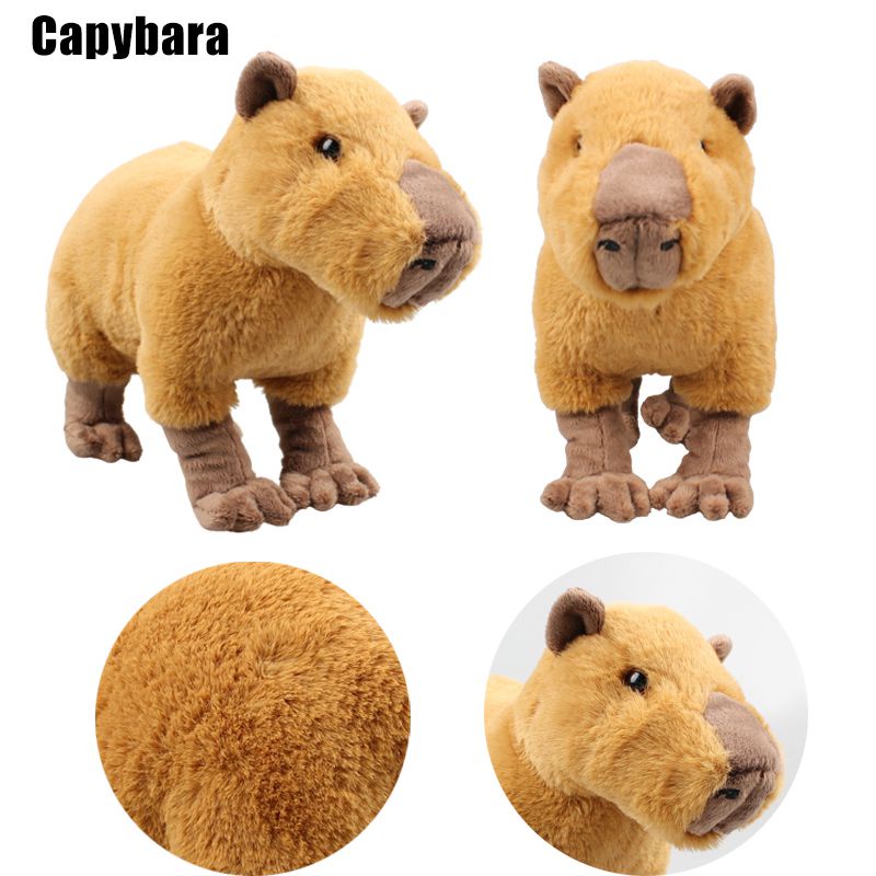 Mainan Plush Capybara Lucu Boneka Binatang Boneka Lembut Untuk Dekorasi Kamar Bayi