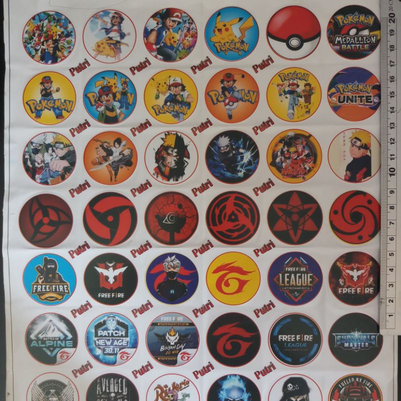 1pck tazos besi isi 40butir