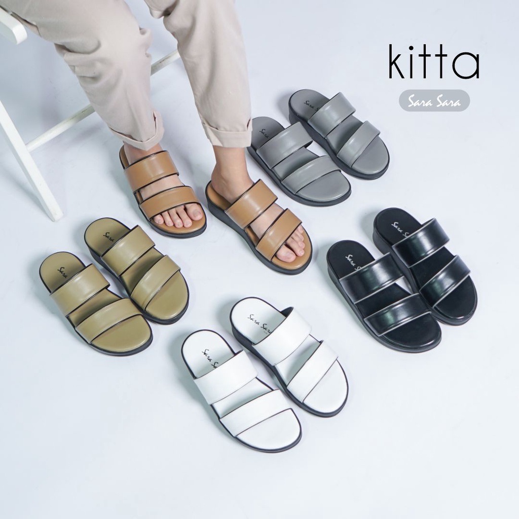 Sara Sara KITTA Sandal Wedges Casual Wanita