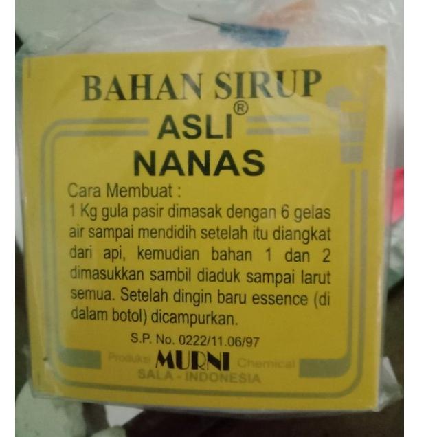 

HOT SALE (Grosir) (Gratis Ongkir) Bahan sirup MURNI CHEMICAL ASLI SOLO 100% (Tersedia Ekpedisi Cargo) ✮ 863