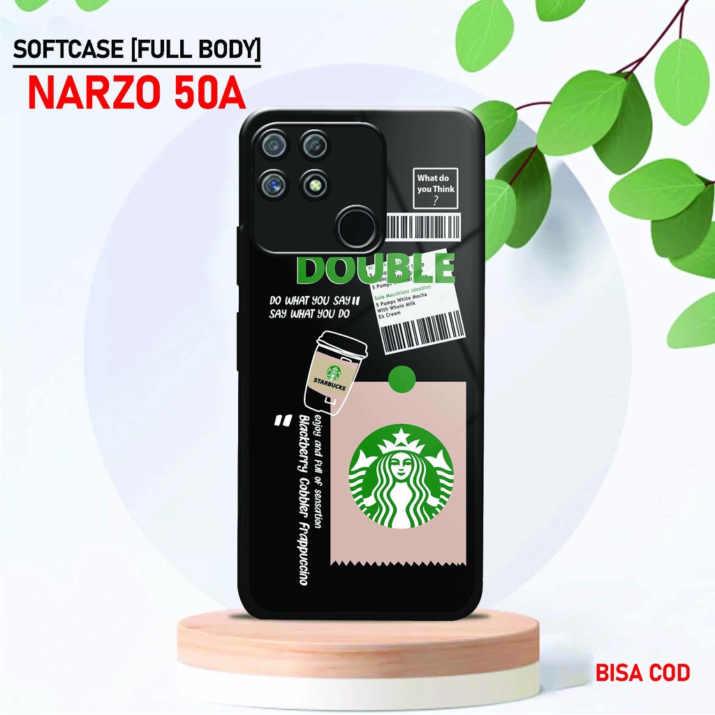 Softcase Kaca Kilau Realme Narzo 50A - ( SC 61 ) Case Full Body Realme Narzo 50A - Silikon Glossy Re