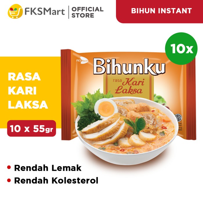 

PROMO Bihunku Kari Laksa Paket Isi 10