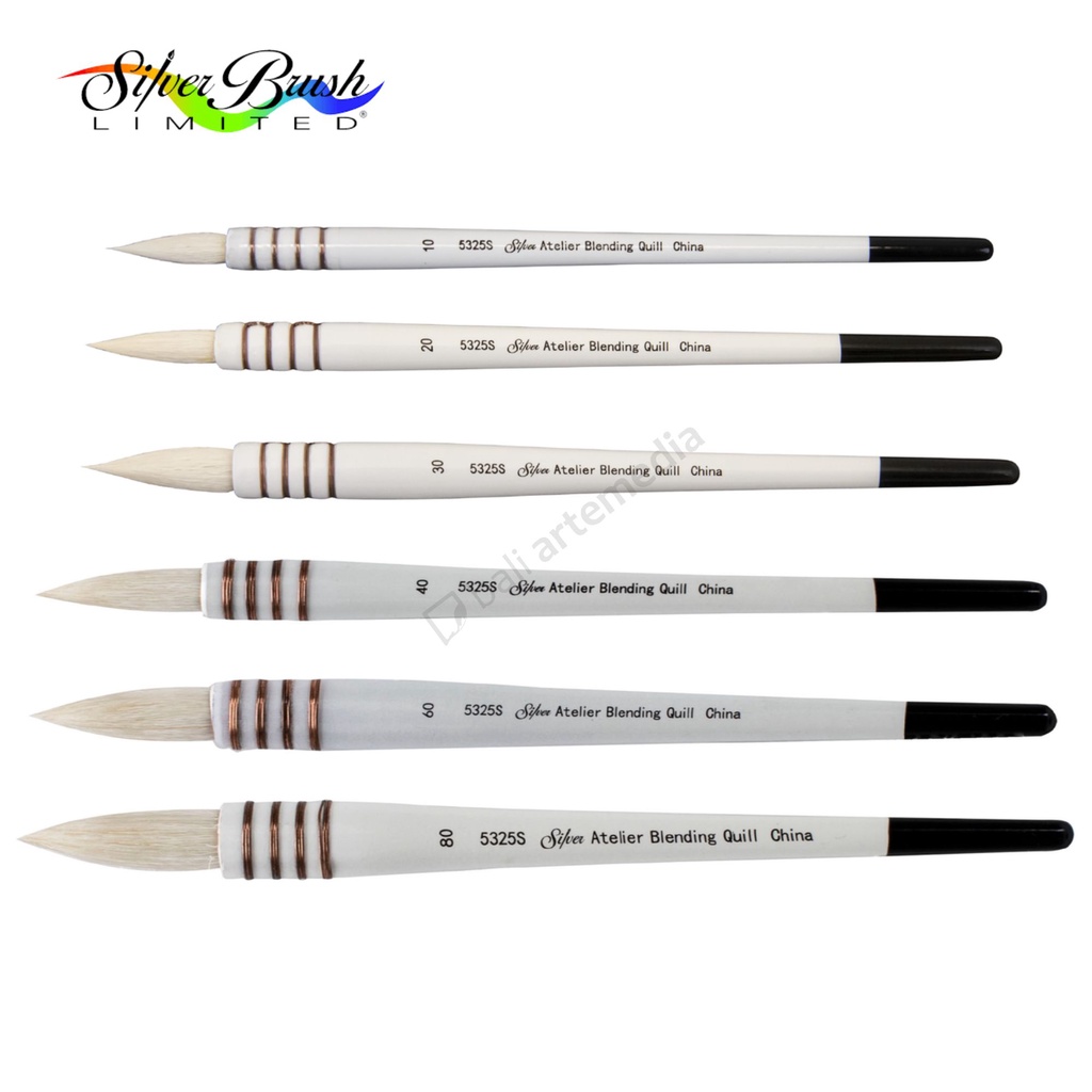 

Silver Brush/ Atelier™ 5325S Goat Hair Blending Quill China